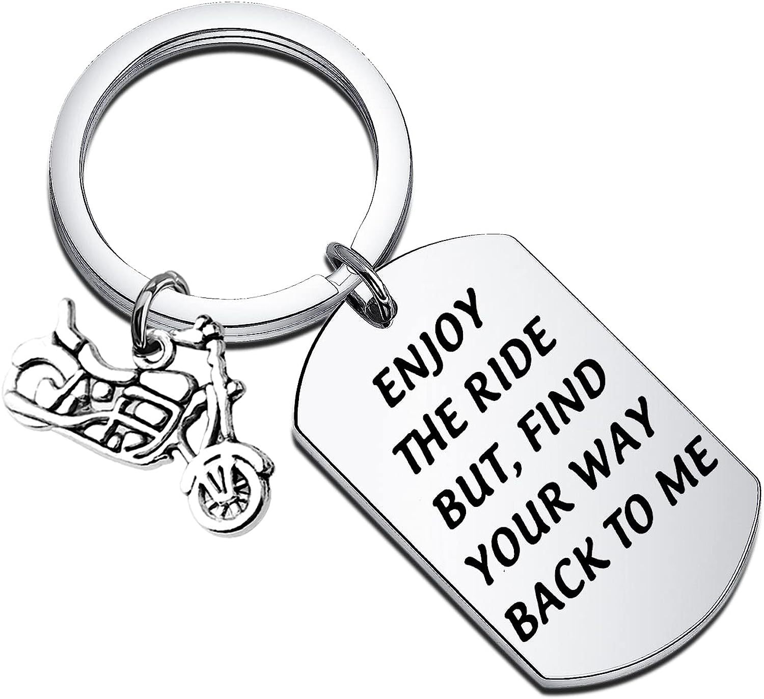 Motorcycle Military Keychain Stainless Steel Dog Tag Charm 5