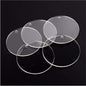 Acrylic Blank Circle Keychain Transparent Clear 2Pcs