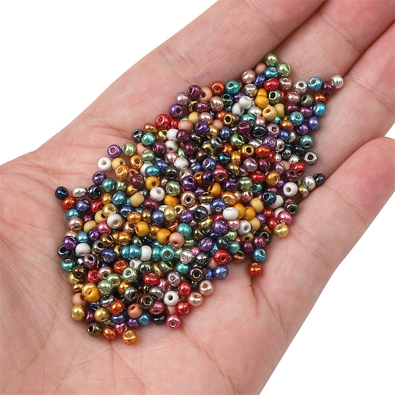 Metallic Seed Glass Beads 2mm Premium Colorful Shimmering 3000pcs 4