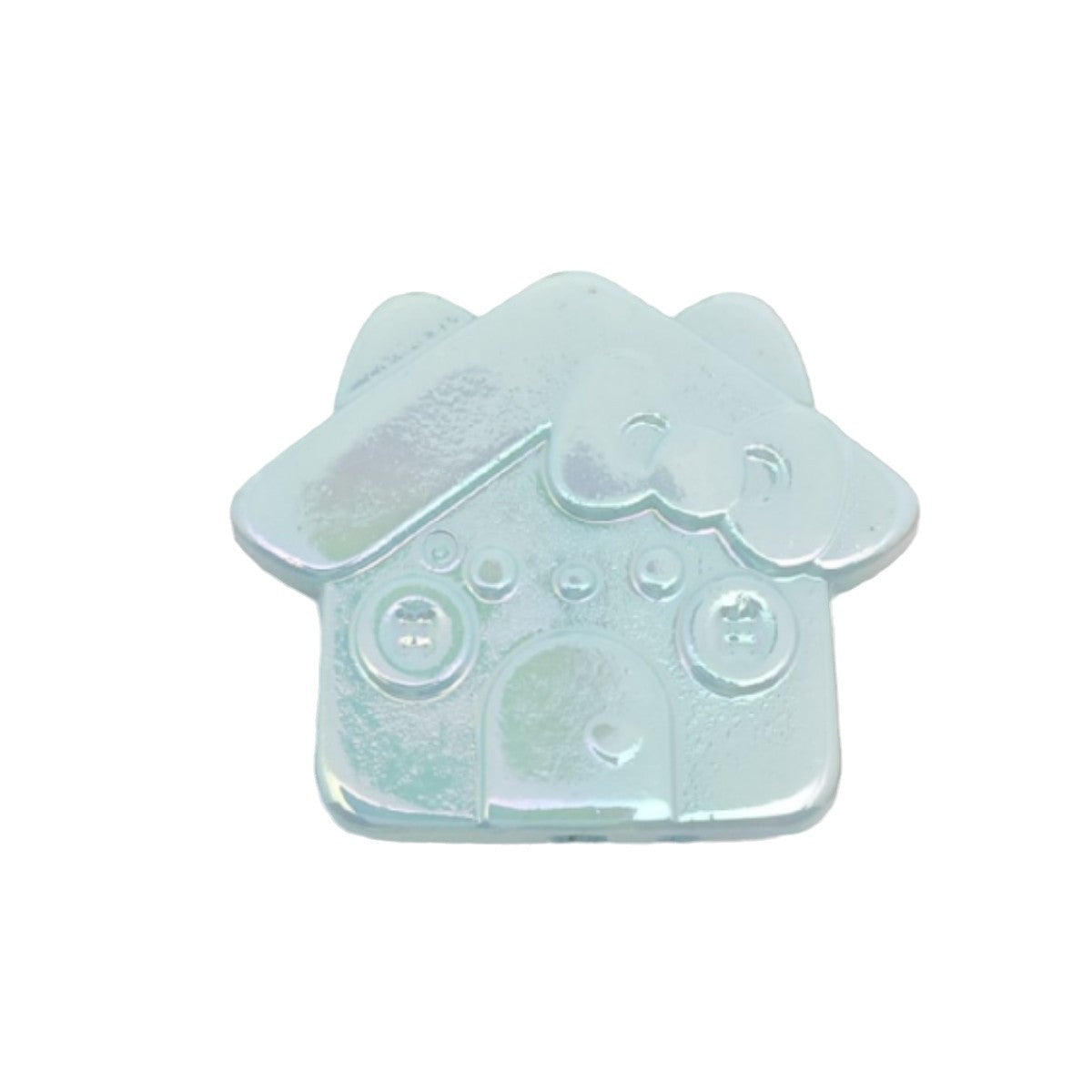 Plating Cat House Acrylic Flat Beads 30mm Pastel Colors 50pcs 5