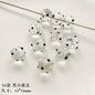 Hand Painted Transparent Glass Beads 12-14mm Christmas Series 1pc 22