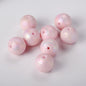Frosted Acrylic Beads 16mm Cream Imitation Pearl Wrinkled 50pcs 7