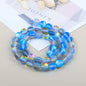Mermaid Round Glass Beads 6mm Matte Pastel Jewel Tones 40pcs 28