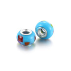 Imitation Lampwork Chunky Resin Beads 14mm Multicolor 100pcs 4