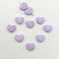 Heart Metal Beads 12mm Baking Painted Biscuit Style 20pcs 13
