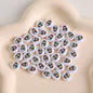 Christmas Theme Flat Acrylic Beads 5x10mm Santa Gift Printed 100pcs 8