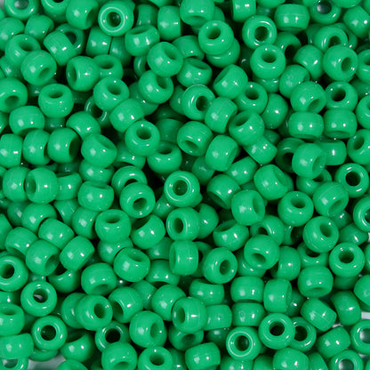 Multicolor Pony Beads Acrylic 9mm Smooth Finish 100pcs 32