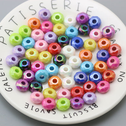 Acrylic Faceted Spacer Beads 15mm Large Hole 40pcs 2