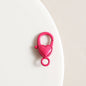 Zinc Alloy Heart Buckle Keychain Clasps 26mm Colorful 20pcs 10