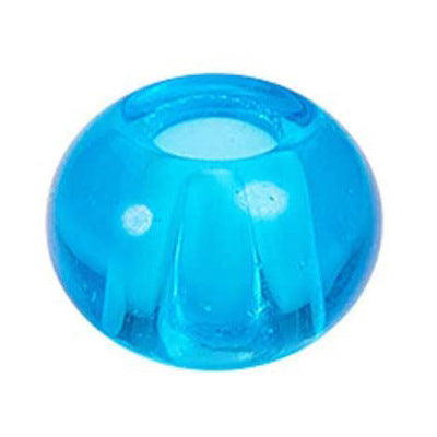 Glass Abacus Spacer Beads 15mm Transparent Large Hole 100pcs 8