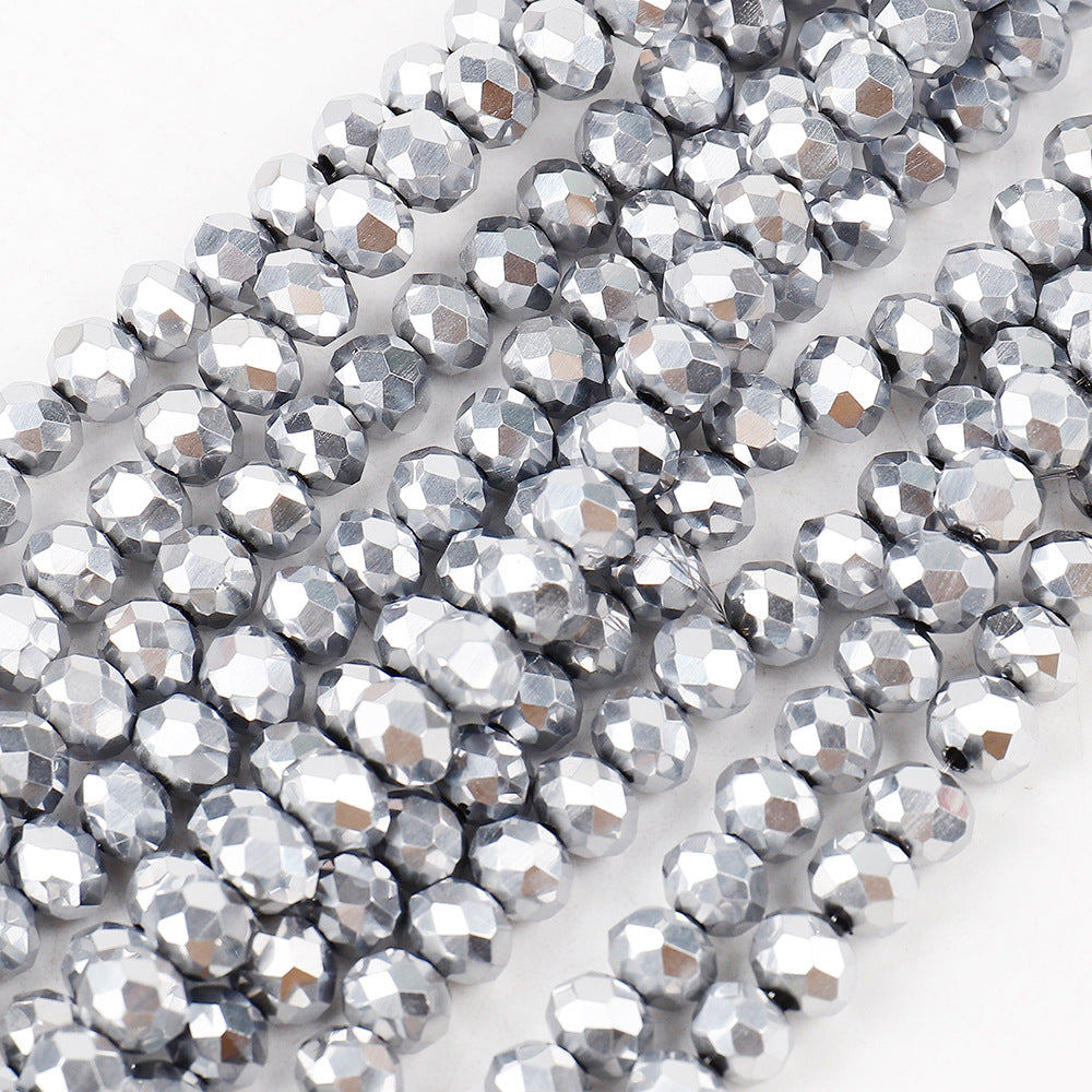 Transparent Faceted Glass Beads 10mm Colorful Mixed 136pcs 15