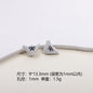 Painted Alloy Metal Beads Black and White Enamel Baking Style 10pcs 10