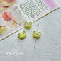 Bear Head Metal Beads 12mm Pastel Painted Chubby Style 10pcs 8