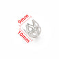 Stainless Steel Flower Metal Beads Vintage Style Bead Caps 100pcs 8