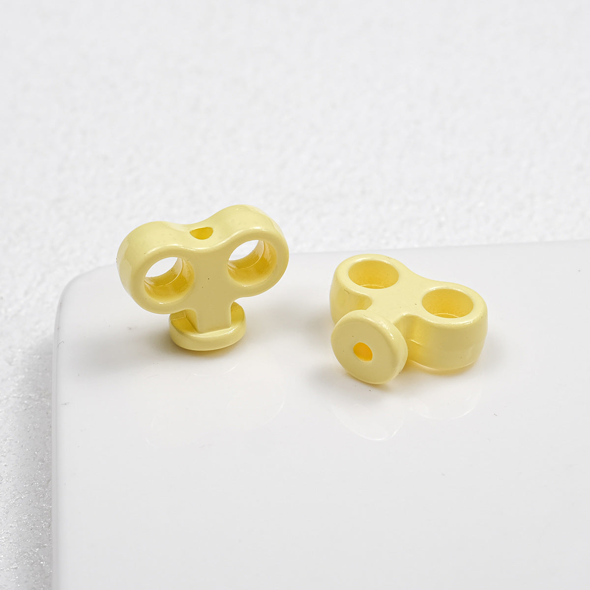 Painted Clockwork Spring Acrylic Beads 18mm Glossy Mixed Colors 20pcs 9
