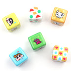 Painted Square Acrylic Beads 13mm Crayon Shin-Chan Printed 50pcs 6
