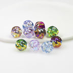 Transparent Twist Acrylic Beads 15mm 16mm Plated Assorted 20pcs 2