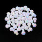 Candy Color Mushroom Acrylic Beads 13mm Glossy Iridescent 10pcs 7