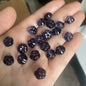 Czech Glass Beads Flat Pumpkin 9.5mm Translucent Orange 40pcs 13