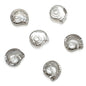 Electroplated Flat Spiral Shell Glass Beads 12mm Iridescent 30pcs 12