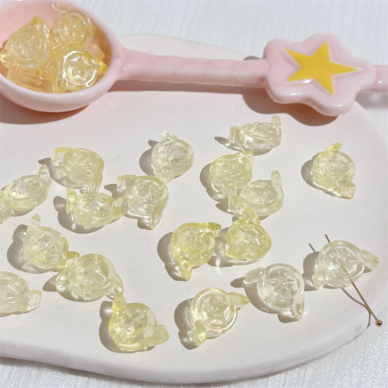 Electroplated Czech Glass Beads Star Shape 14mm Lavender 100pcs 13