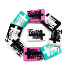 Silicone Focal Beads Faith Faith Over Fear Rectangular Block Shape 20pcs 2