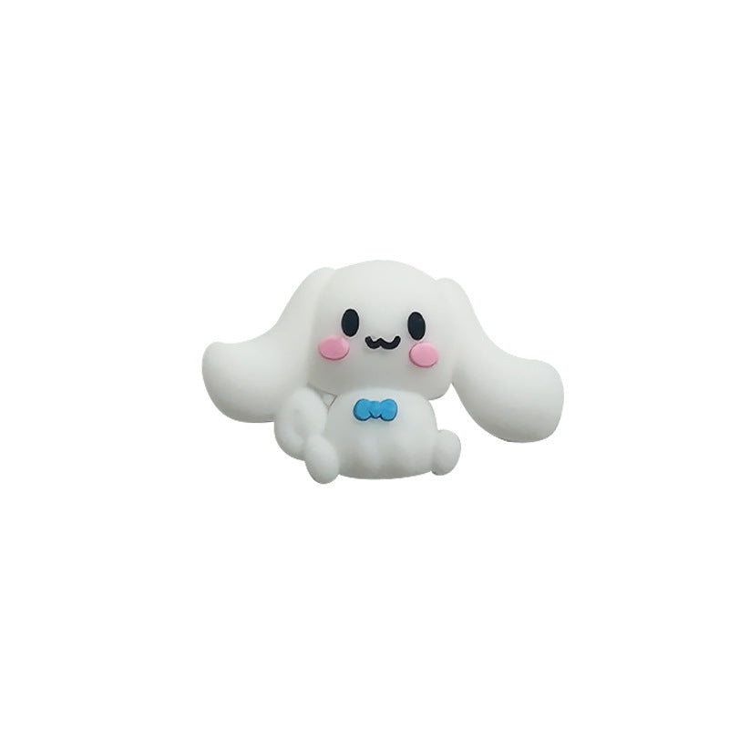 Silicone 3D Focal Beads Sanrio Pom Pom Purin Holding Dog OK Heart 11