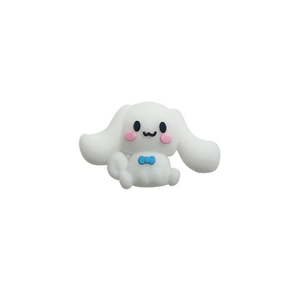 Silicone 3D Focal Beads Sanrio Pom Pom Purin Holding Dog OK Heart 11