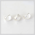 Brass Irregular Triangle Metal Beads 4-5mm Polished Torsion 100pcs 3