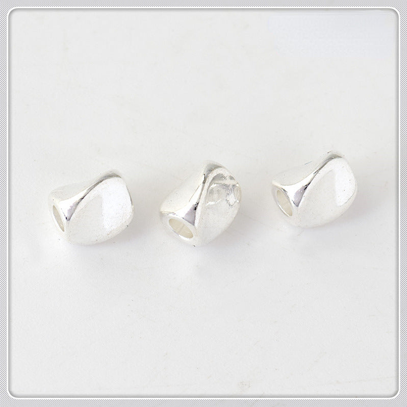 Brass Irregular Triangle Metal Beads 4-5mm Polished Torsion 100pcs 3