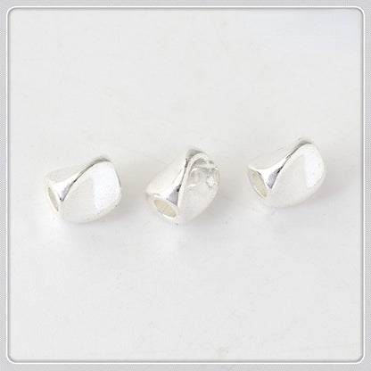 Brass Irregular Triangle Metal Beads 4-5mm Polished Torsion 100pcs 3