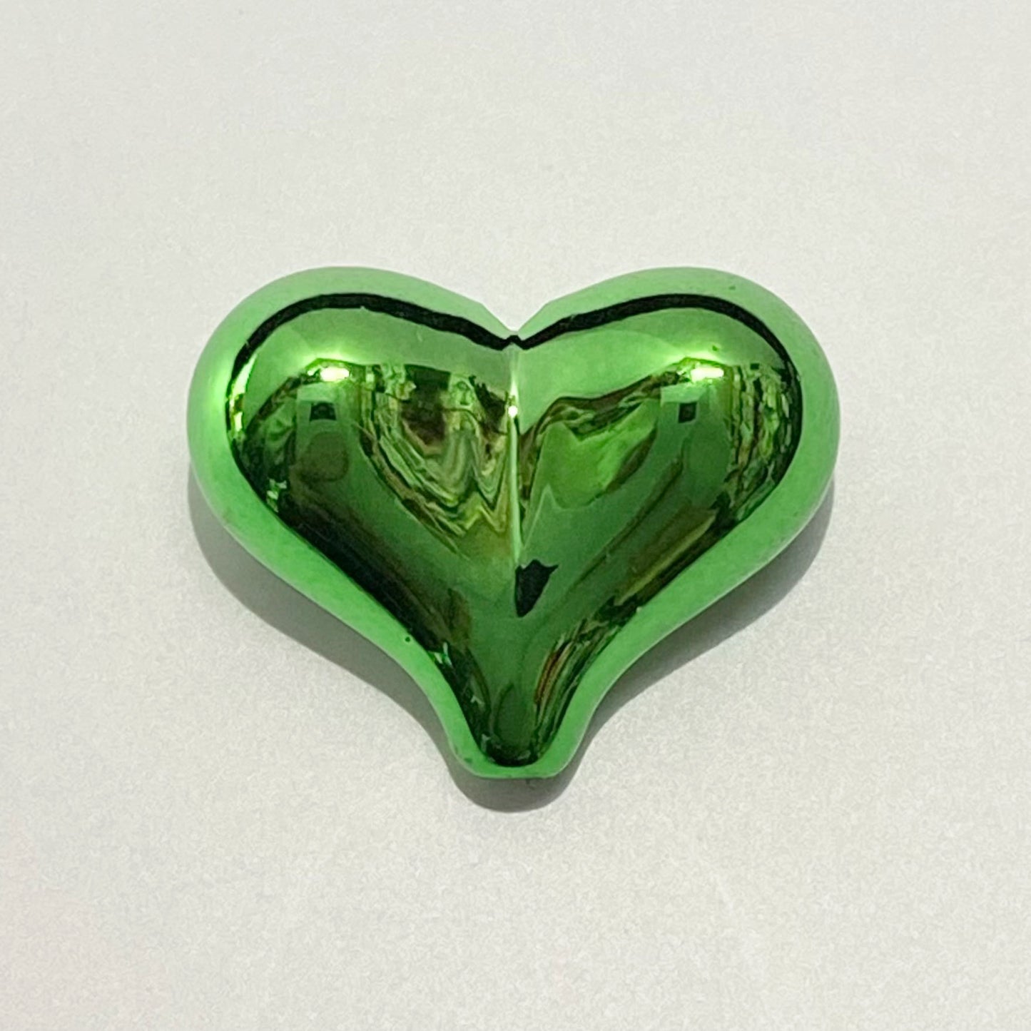 UV Plating Heart Acrylic Beads 22mm Metallic Colorful 20pcs 9