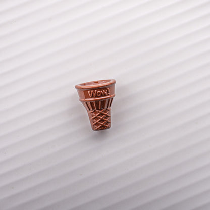 Painted Cone Acrylic Beads 20mm Solid Creamy Colors 5pcs 17