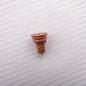Painted Cone Acrylic Beads 20mm Solid Creamy Colors 5pcs 17