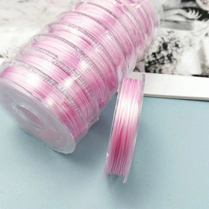 Elastic Spandex Thread 0.6mm Stretch Durable Multicolor 10pcs 10m Rolls 8