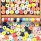 Cylindrical Ceramic Beads 6mm Glossy Rainbow Spacer 10pcs 26