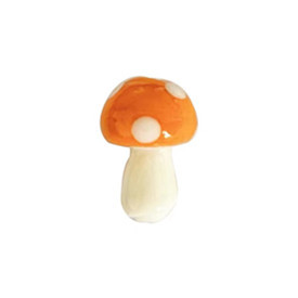 Mushroom Glass Beads 15mm 20mm Glossy Colorful Caps with Spots 100pcs 4
