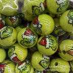 UV Plating Round Acrylic Beads 16mm Christmas Grinch 100pcs 6