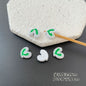 Baking Painted Series Metal Beads Colorful Glossy Alloy 20pcs 13