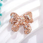 Rhinestone Bow Clay Beads 28mm Colorful Sparkle 5pcs 11