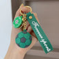 Silicone Sports Ball Keychain Colorful World Cup Soccer Theme 16