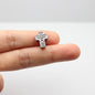 Chrome Alloy Rhinestone Beads Star Heart Crown Shapes 4pcs 11