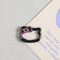 Zinc Alloy Kitty Trigger Spring Keyrings Painted Colorful 6pcs 19