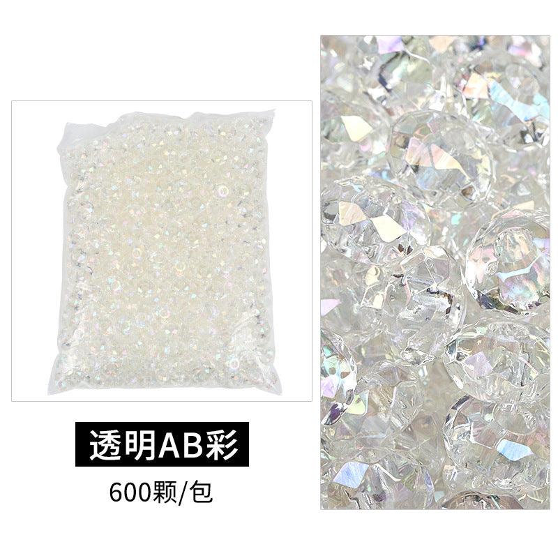 Acrylic Spacer Beads 14mm Candy Solid Color Large Hole 100pcs 14