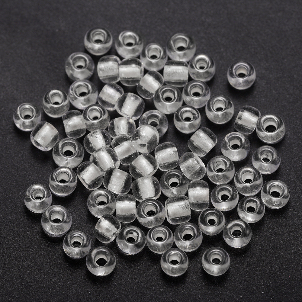 Glow In The Dark Seed Glass Beads 3mm Multicolor Stripes 1800pcs 44