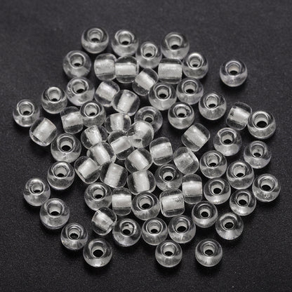 Glow In The Dark Seed Glass Beads 3mm Multicolor Stripes 1800pcs 44