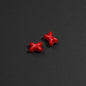 Baking Painted X Acrylic Beads 8mm Glossy Colorful 100pcs 6