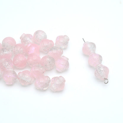 Glitter Powder Lantern Resin Beads 10mm Shimmering Colors 20pcs 2