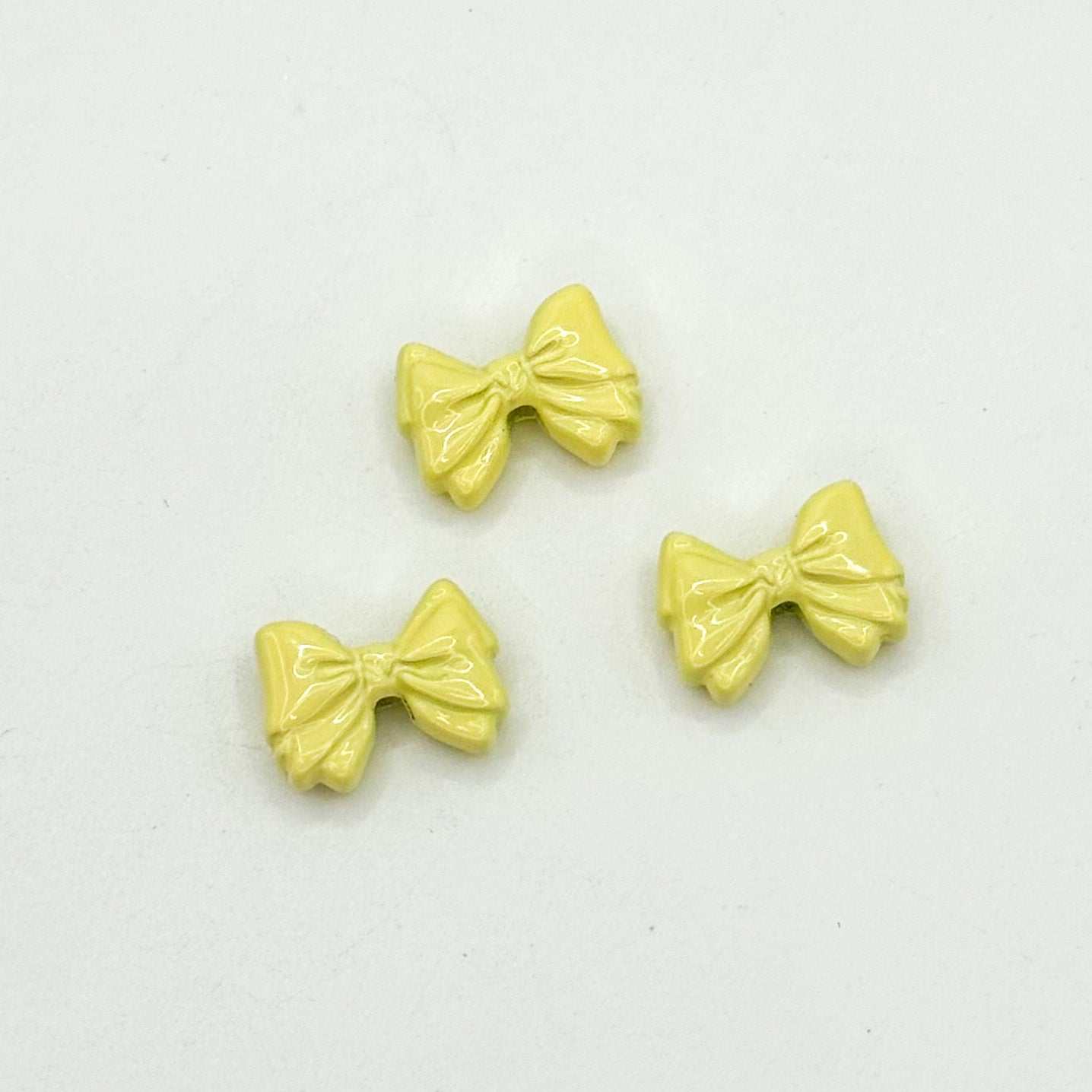 Bow Metal Beads 12mm Glossy Baking Painted Alloy 20pcs 14