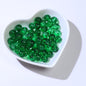Transparent Round Glass Beads 8mm Monochrome Mixed Colors 100pcs 15